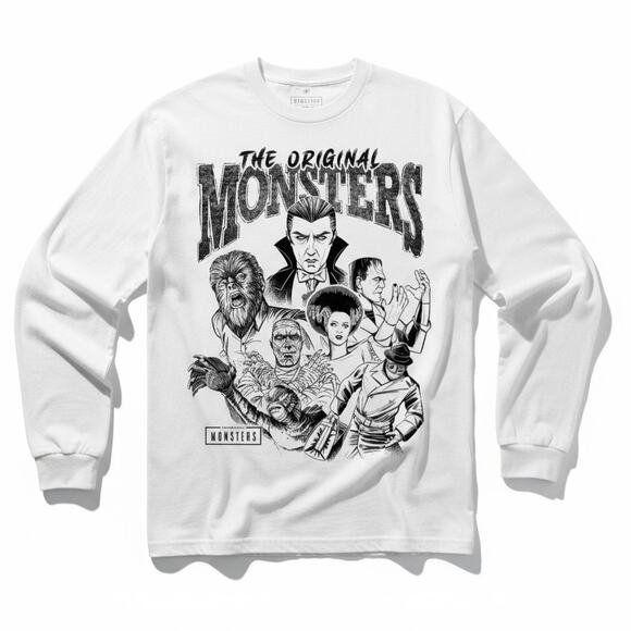 Universal Studios Original Monsters Tee Black Men’s Large NWOT Vintage - Picture 3 of 8